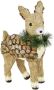 I.GE.A. Decoratief figuur Ree van raffia Decoratie cadeau decoratief decoratieobject ornament dierfiguur decoratiedier (1 stuk) - Thumbnail 3