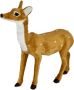 I.GE.A. Decoratief figuur Dierfiguur ree van kunstbont Realistisch bosdier standbeeld ornament knuffeldier kerstdecoratie (1 stuk) - Thumbnail 2