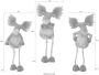I.GE.A. Dierfiguur Eland Decoratief figuur voor op een rand (set 3 stuks) - Thumbnail 2