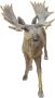 I.GE.A. Dierfiguur Elk figuur besneeuwd Hert decoratieve figuren sculptuur kerstfiguur kerstdecoratie bosdier (1 stuk) - Thumbnail 4