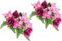 I.GE.A. Kunstbloem Bouquet aus Orchideen und Rosen (2 stuks) - Thumbnail 4