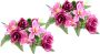 I.GE.A. Kunstbloem Bouquet aus Orchideen und Rosen (2 stuks) - Thumbnail 6