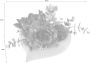 I.GE.A. Kunstbloem in een hartvormige pot (1 stuk) - Thumbnail 2