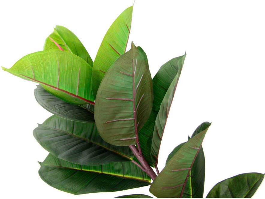 I.GE.A. Kunstboom Rubberboom Met overpot Ficus Elastica