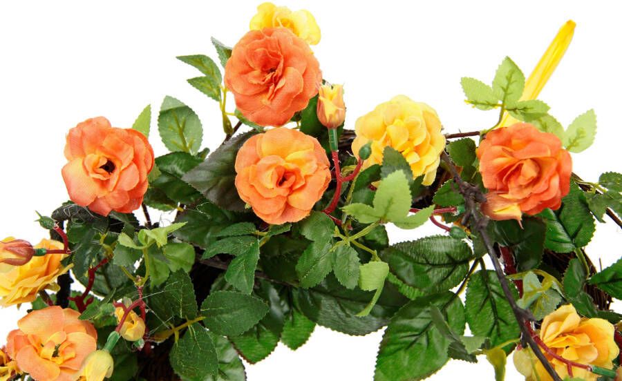 I.GE.A. Kunstkrans Wilde rozen Rozenkrans deurkrans rozen (1 stuk)