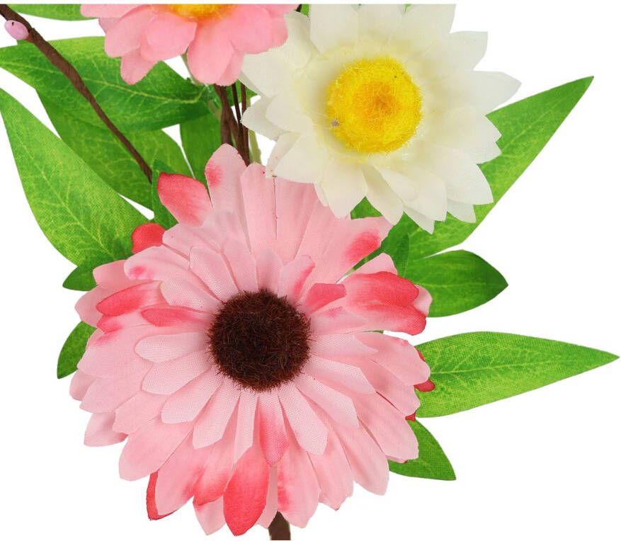 I.GE.A. Kunsttak Dekozweig Gerbera Margeriten