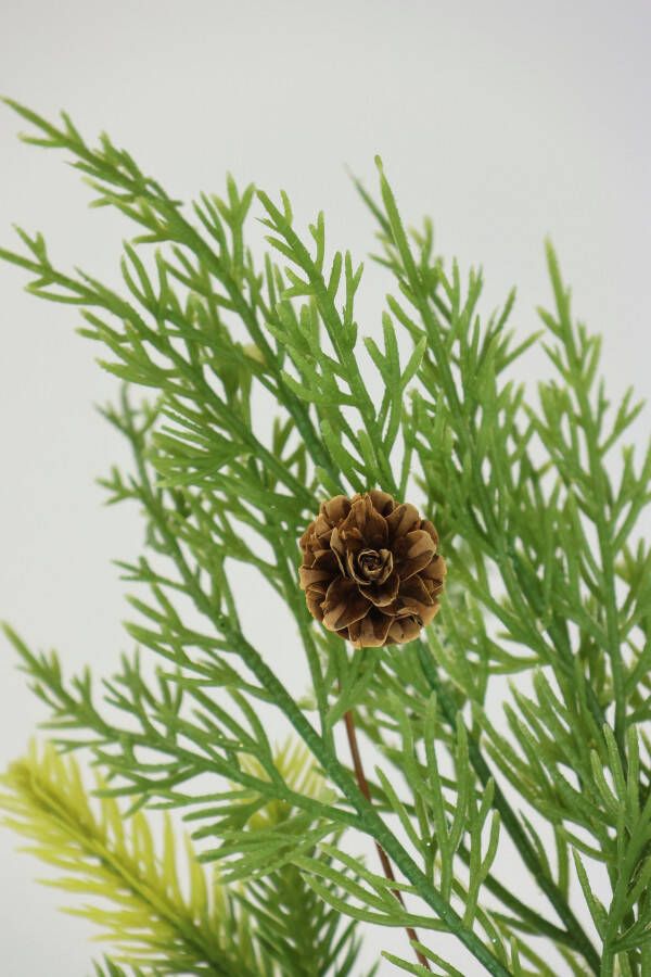 I.GE.A. Kunsttak Kersttak den bessen klimop thuja set van 2 kunstmatige tak bloem kerstdecoratie decoratieve tak decoratie (2 stuks)