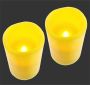 I.GE.A. Led-kaars LED-Kerzen Flackernd Warmweiß 2er Set Stumpenkerze Deko Valentinstag (2-delig) - Thumbnail 2