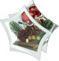 I.GE.A. Waxinelichthouder Decoratieobject met LED-licht en theelichtkaars Dennen kegels bessen LED-kaars kaarsenhouder kerstdecoratie decoratief object (1 stuk) - Thumbnail 3