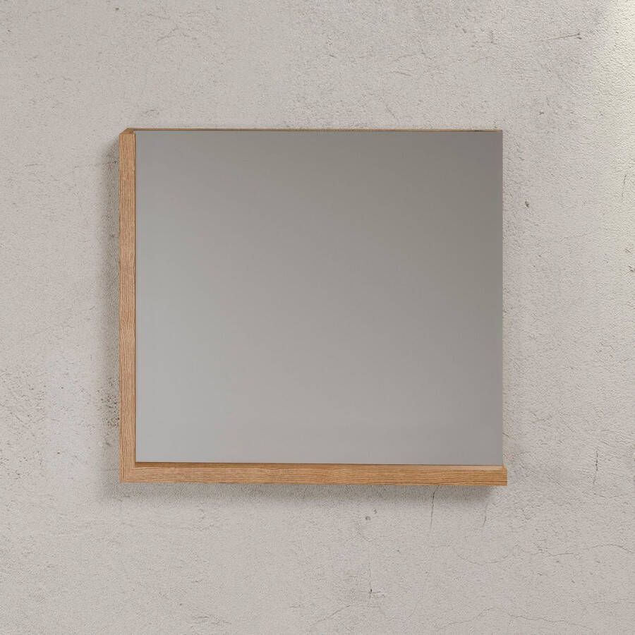 INOSIGN Spiegel Premont Frame en plank in houtlook bxh ca.: 80 x72 cm (1 stuk)