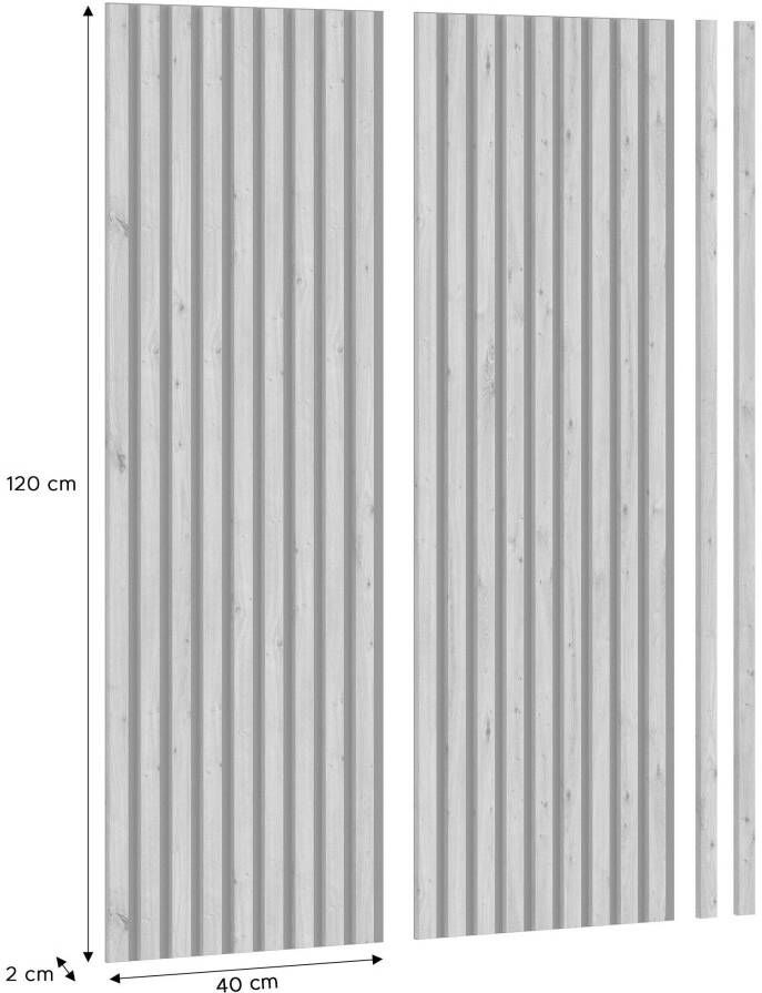 INOSIGN Wandpaneel Silencio 40x120 cm (2-delig)
