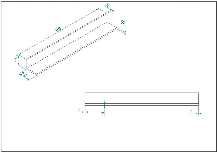 INOSIGN Wandplank Largo Breedte ca. 152 cm