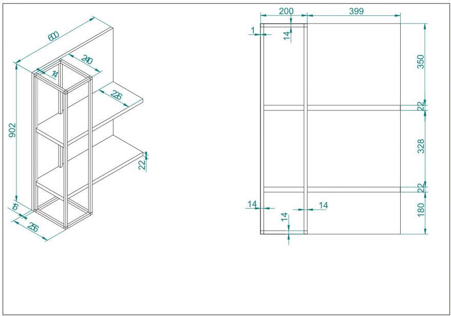 INOSIGN Wandplank Largo Breedte ca. 60 cm