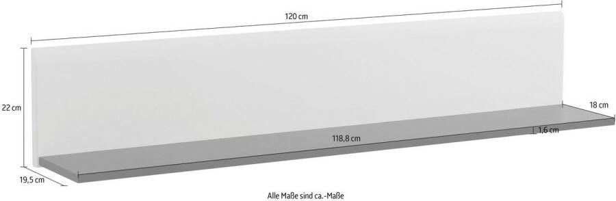 INOSIGN Wandplank Trentino Breedte ca. 120 cm