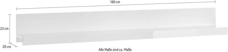 INOSIGN Wandplank Breedte ca. 140 en 180 cm