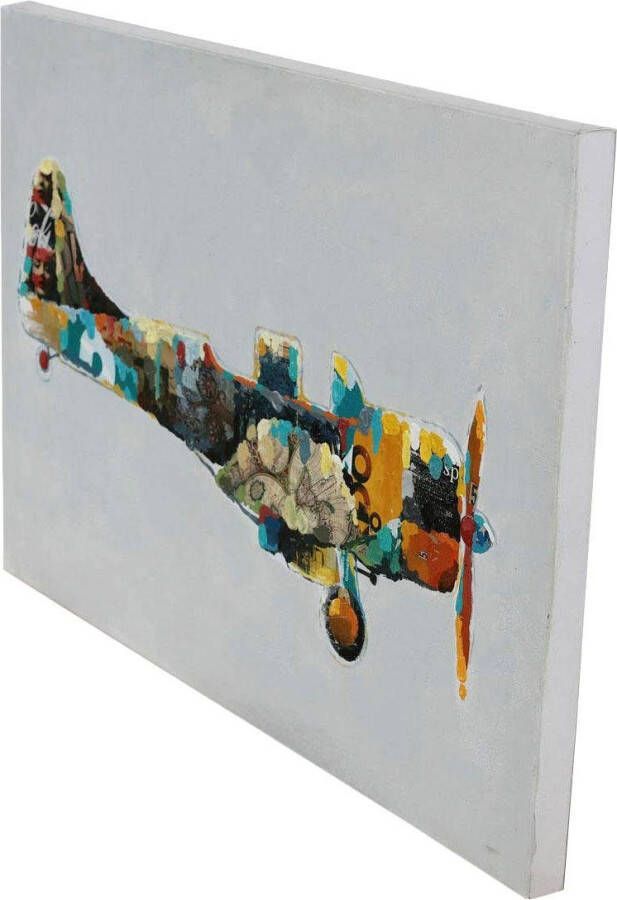 Kayoom Olieverfschilderij Vliegtuig 60cm x 90cm
