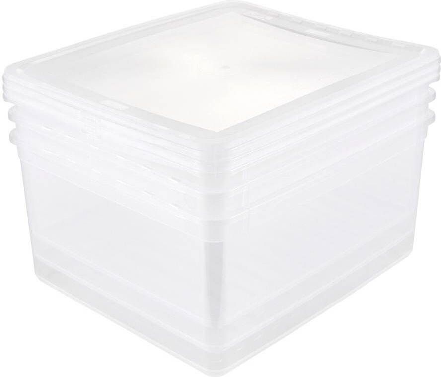 keeeper Opbergbox Bea 3 x 18 l stapelbaar 39 x 33 5 x 18 cm (set 3 stuks)