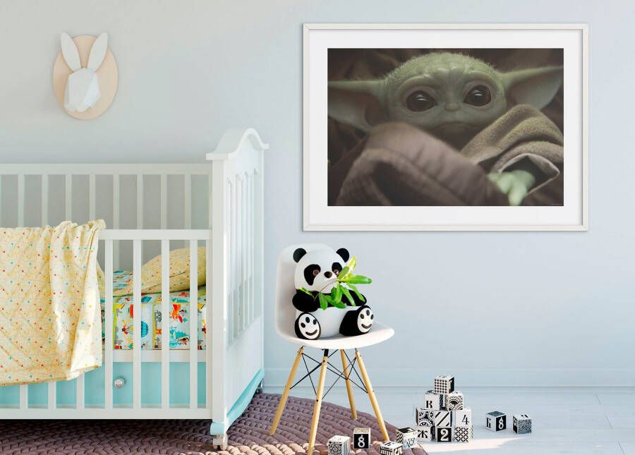 Komar Artprint met lijst Mandalorian The Child Cute Face (1 stuk)