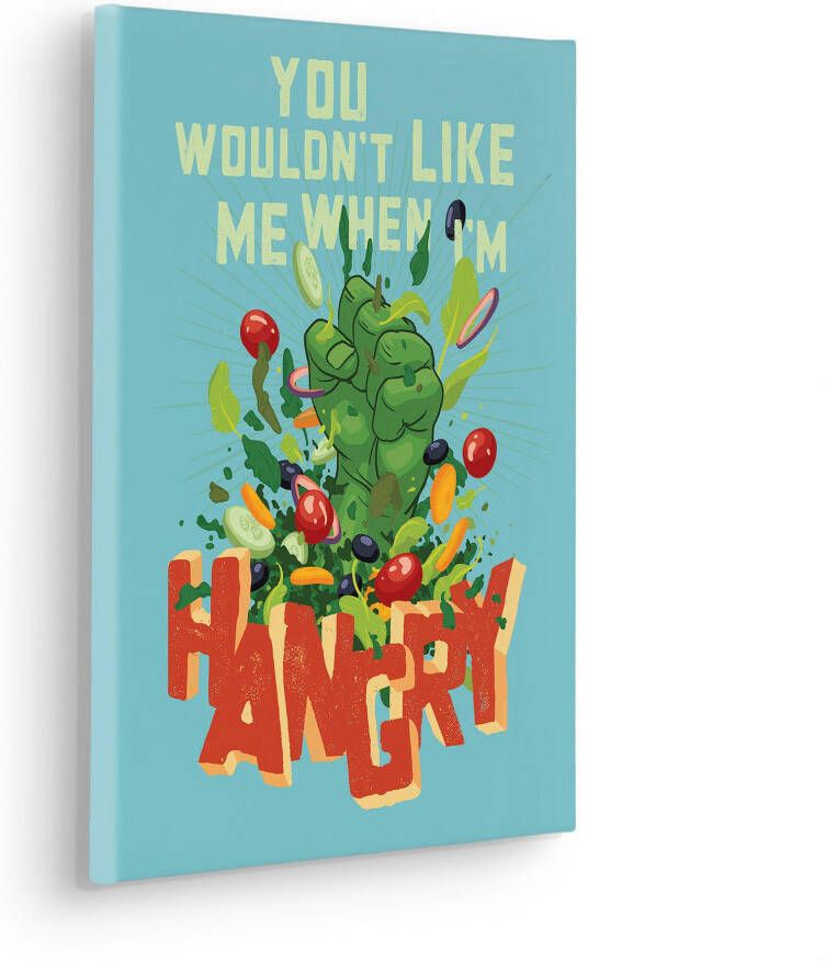 Komar Artprint op linnen Canvas schilderij Marvel Hangry Afmeting 30 x 40 cm (1 stuk)