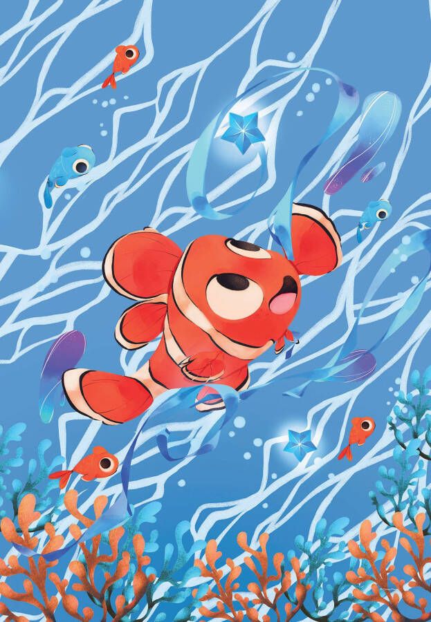 Komar Artprint op linnen Canvas schilderij Carefree Nemo Afmeting 40 x 60 cm (1 stuk)