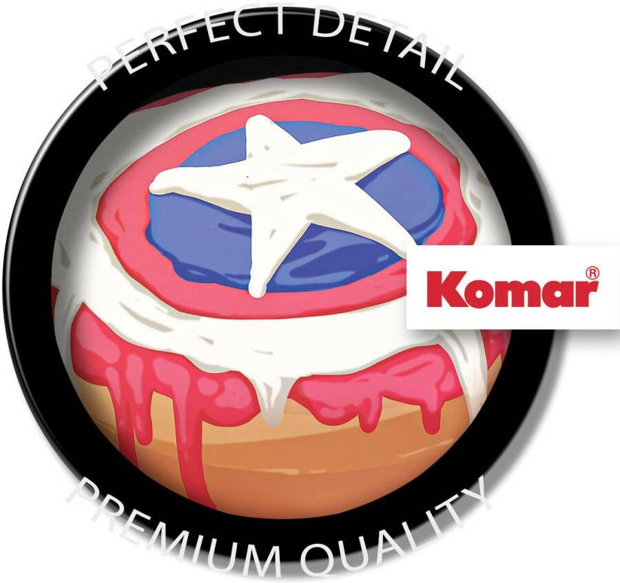 Komar Artprint op linnen Canvas schilderij Donut give up Afmeting 30 x 30 cm (1 stuk)