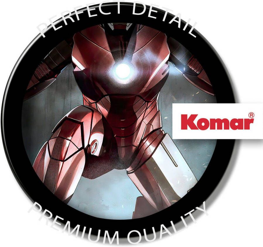 Komar Artprint op linnen Canvas schilderij Iron Man Charging grootte 30 x 40 cm (1 stuk)