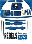 Komar Artprint op linnen Canvas schilderij Star Wars R2D2 More Fun Afmeting 40 x 60 cm (1 stuk) - Thumbnail 2