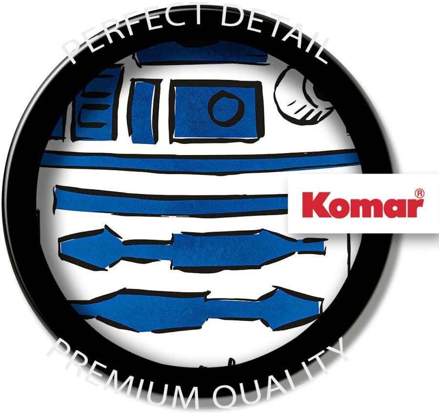 Komar Artprint op linnen Canvas schilderij Star Wars R2D2 More Fun Afmeting 40 x 60 cm (1 stuk)