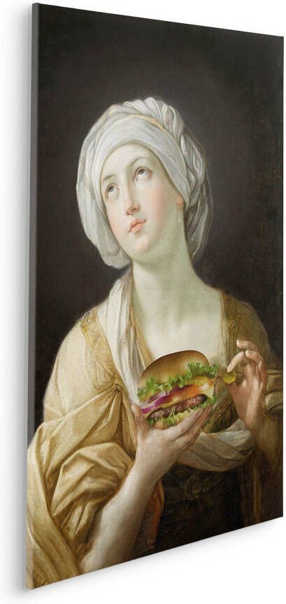 Komar Artprint op linnen Heal-thy Burger 60x90 cm (breedte x hoogte) artprint op spieraam (1 stuk)