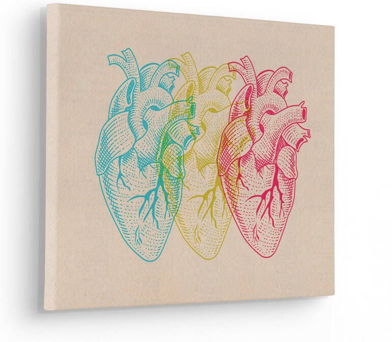 Komar Artprint op linnen Heart Variants 30x40 cm (breedte x hoogte) artprint op spieraam (1 stuk)
