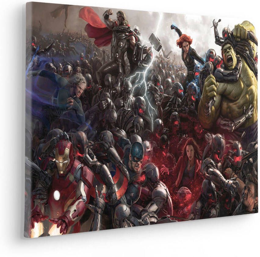 Komar Artprint op linnen Canvas schilderij Avengers War Afmeting 30 x 60 cm (1 stuk)