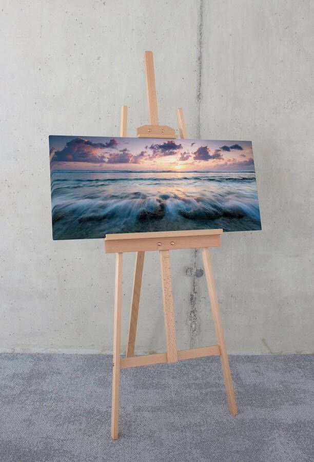 Komar Artprint op linnen Canvas schilderij Broken Waves Afmeting 90 x 40 cm (1 stuk)