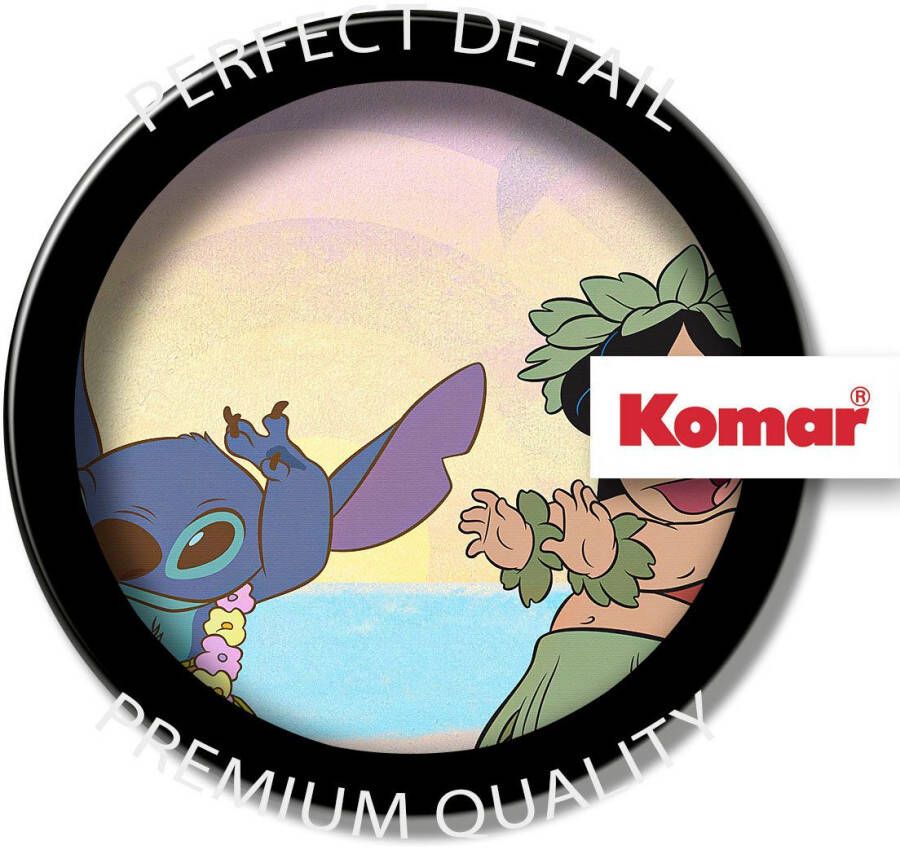 Komar Artprint op linnen Canvas schilderij Lilo and Stitch Dancing Afmeting 40 x 60 cm (1 stuk)