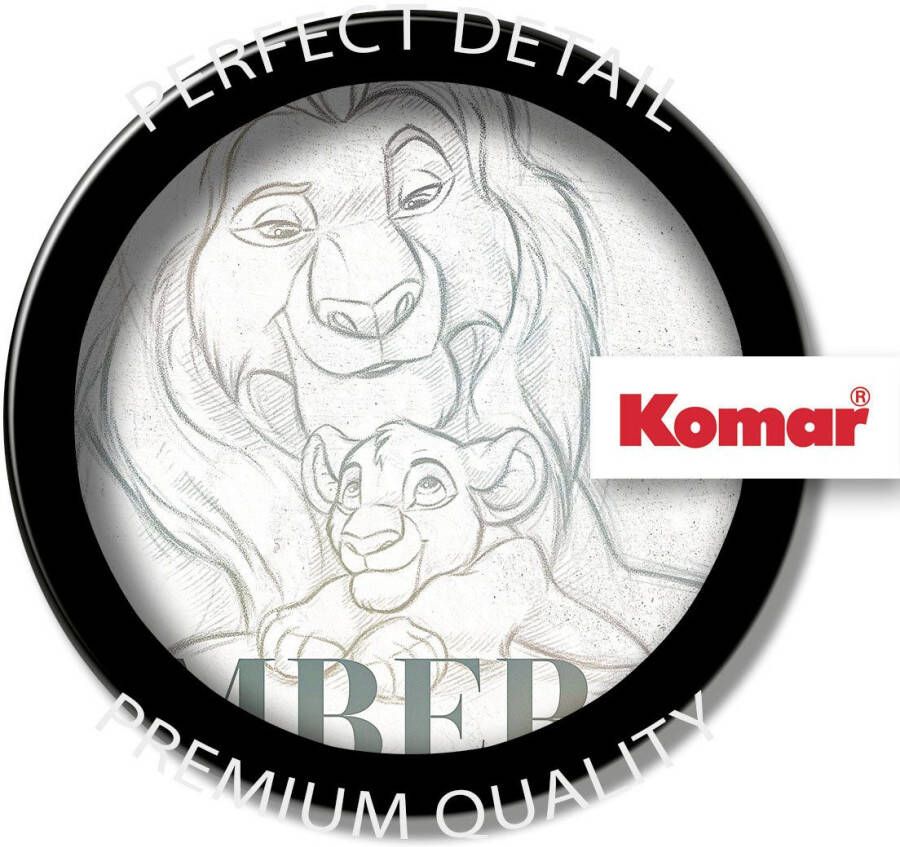 Komar Artprint op linnen Canvas schilderij Lion King Be Yourself Afmeting 40 x 60 cm (1 stuk)