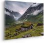 Komar Artprint op linnen Canvas schilderij Moody Mountains Afmeting 60 x 40 cm (1 stuk) - Thumbnail 2