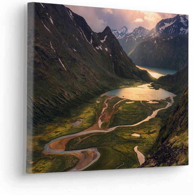 Komar Artprint op linnen Canvas schilderij Northern Light Afmeting 40 x 30 cm (1 stuk)