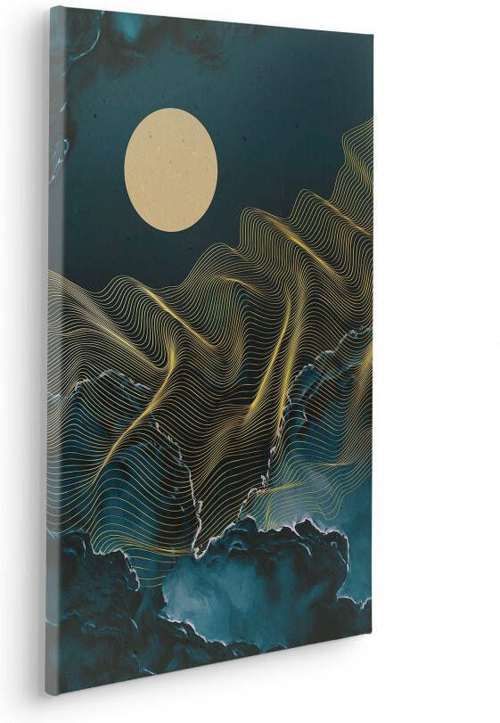 Komar Artprint op linnen Moon Waves 40x60 cm (breedte x hoogte) artprint op spieraam (1 stuk)