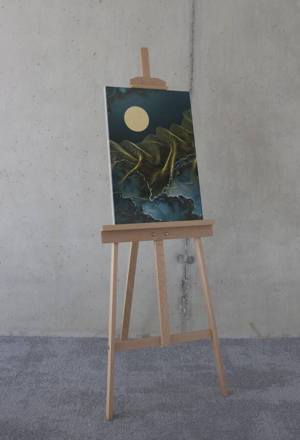 Komar Artprint op linnen Moon Waves 40x60 cm (breedte x hoogte) artprint op spieraam (1 stuk)