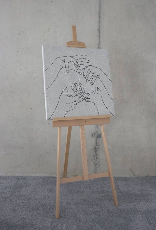 Komar Artprint op linnen Puppet Show 60x60 cm (breedte x hoogte) artprint op spieraam (1 stuk)
