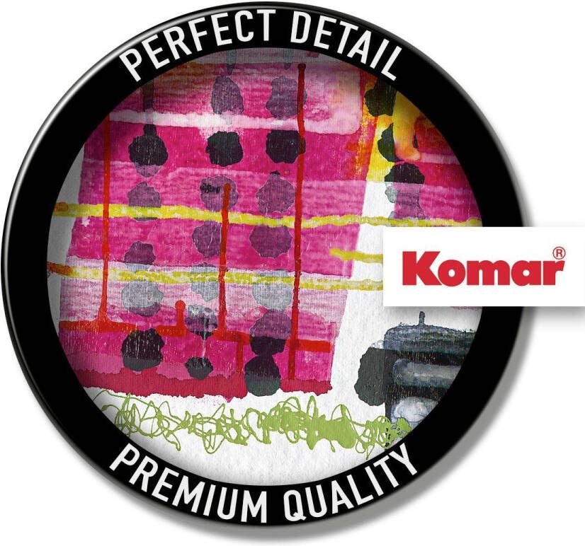 Komar Artprint op linnen Ruby Pink 60x90 cm (breedte x hoogte) artprint op spieraam (1 stuk)