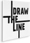 Komar Artprint op linnen Typo Draw the Line 60x60 cm (breedte x hoogte) artprint op spieraam (1 stuk) - Thumbnail 2