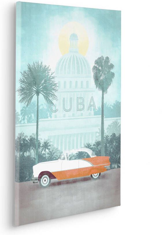 Komar Artprint op linnen Vintage Travel Cuba 40x60 cm (breedte x hoogte) artprint op spieraam (1 stuk)