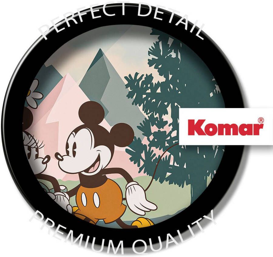 Komar Fotobehang Vlies fotobehang Mickey & Minnie Embrace Nature grootte 200 x 250 cm (1 stuk)