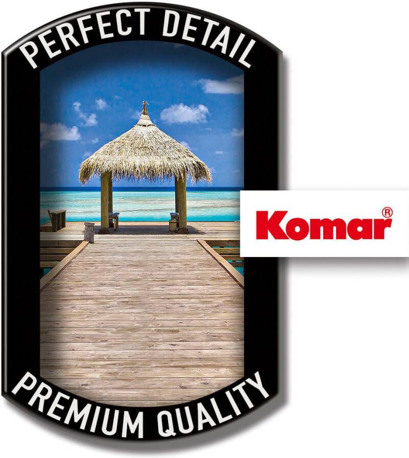 Komar Fotobehang Vlies fotobehang Beach Resort grootte 100 x 280 cm (1 stuk)