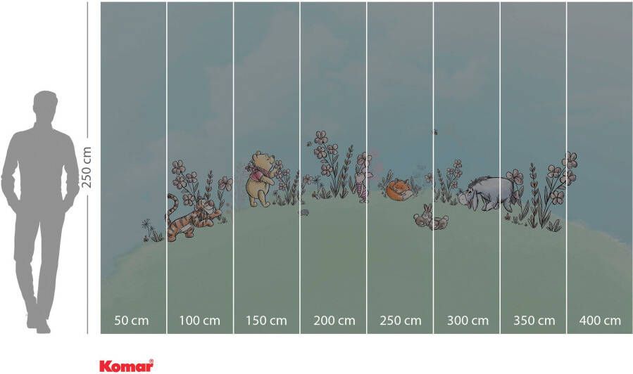 Komar Fotobehang Vlies fotobehang Winnie the Pooh Curious Minds grootte 400 x 250 cm (1 stuk)