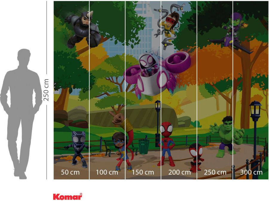 Komar Fotobehang Vlies fotobehang Spidey Scavenger Hunt grootte 300 x 250 cm (1 stuk)