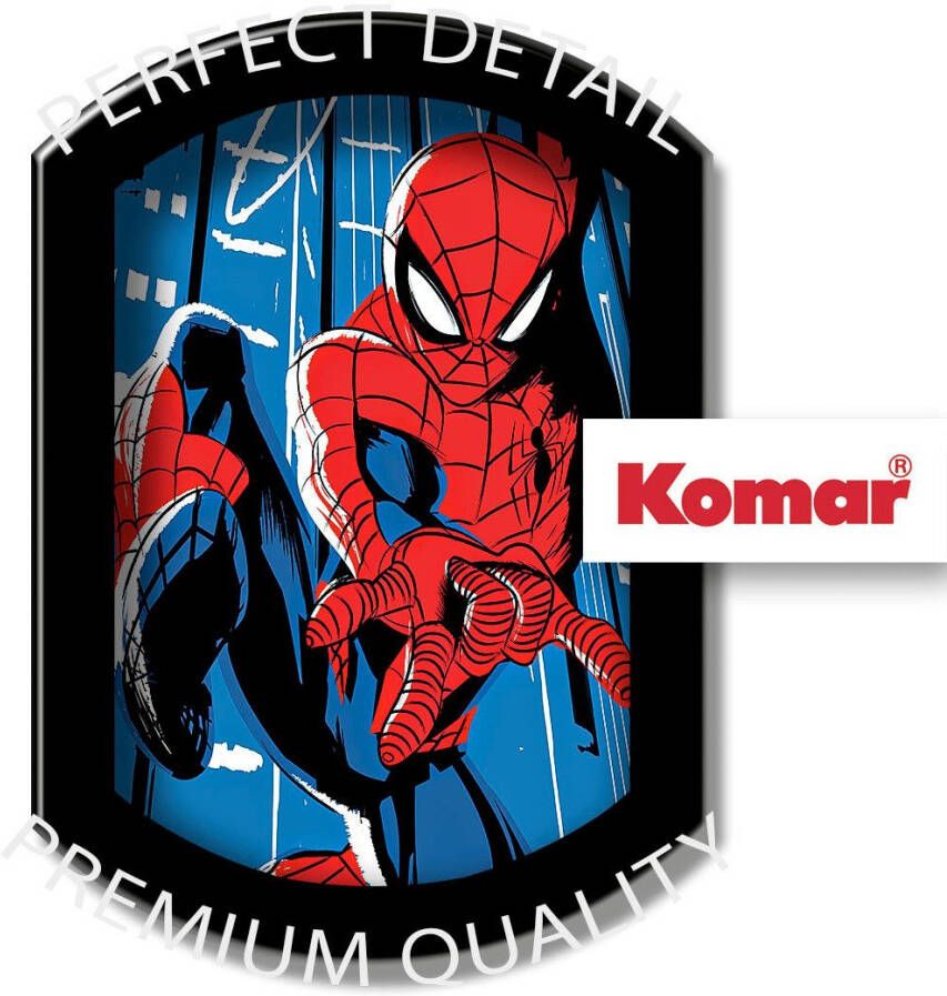 Komar Fotobehang Vlies fotobehang Spider-Man Rooftop-Rockin grootte 100 x 250 cm (1 stuk)