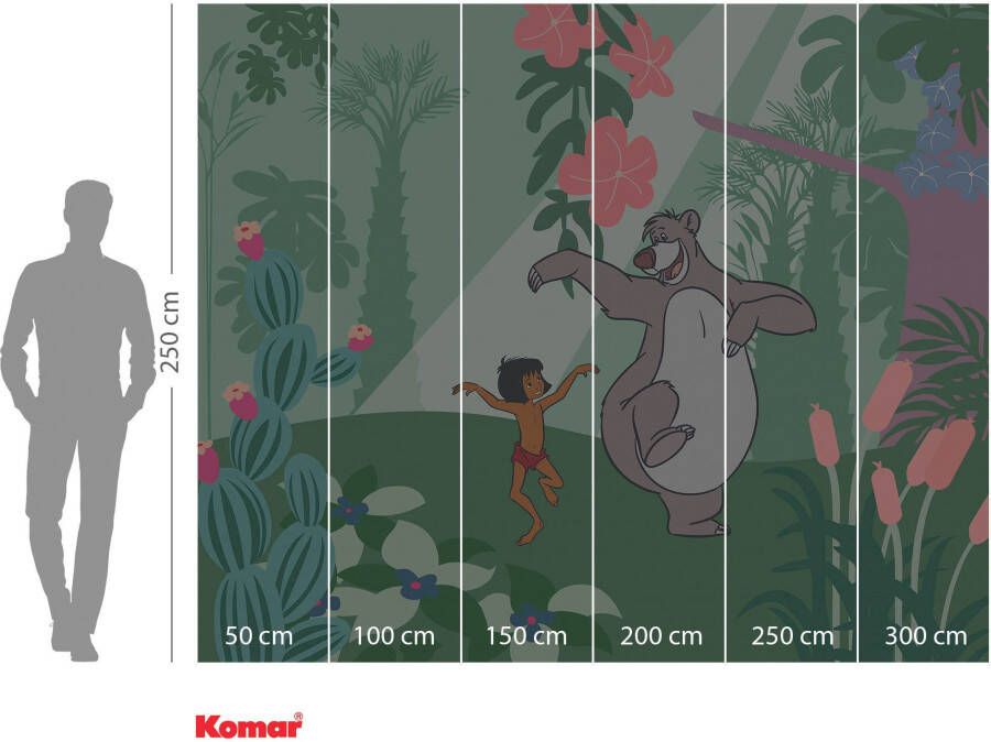 Komar Fotobehang Vlies fotobehang Jungle Book Just Kidding grootte 300 x 250 cm (1 stuk)