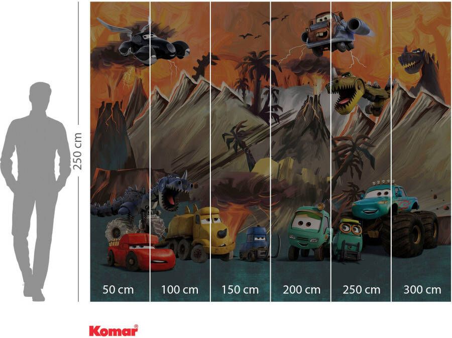 Komar Fotobehang Vlies fotobehang Cars Carosaurus grootte 300 x 250 cm (1 stuk)