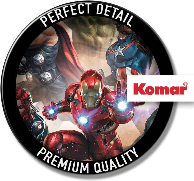 Komar Fotobehang Avengers Superpower 24 ijsblokjes flexibele bodem dicht lekvrij vaatwasserbestendig (1 stuk)